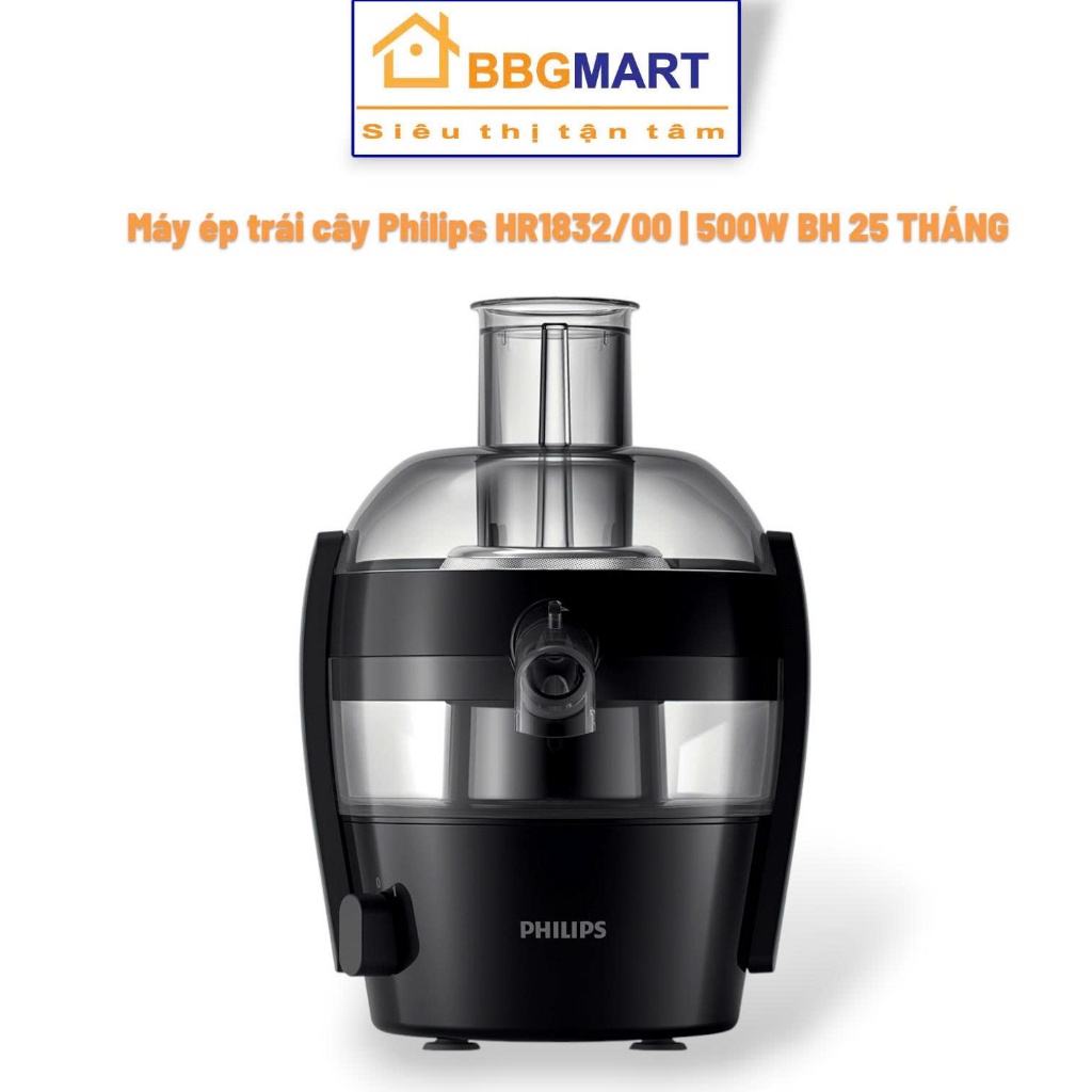 Máy ép trái cây Philips HR1832/00 | 500W Hàng Chính Hãng - BH 24 THÁNG II HR1863/20