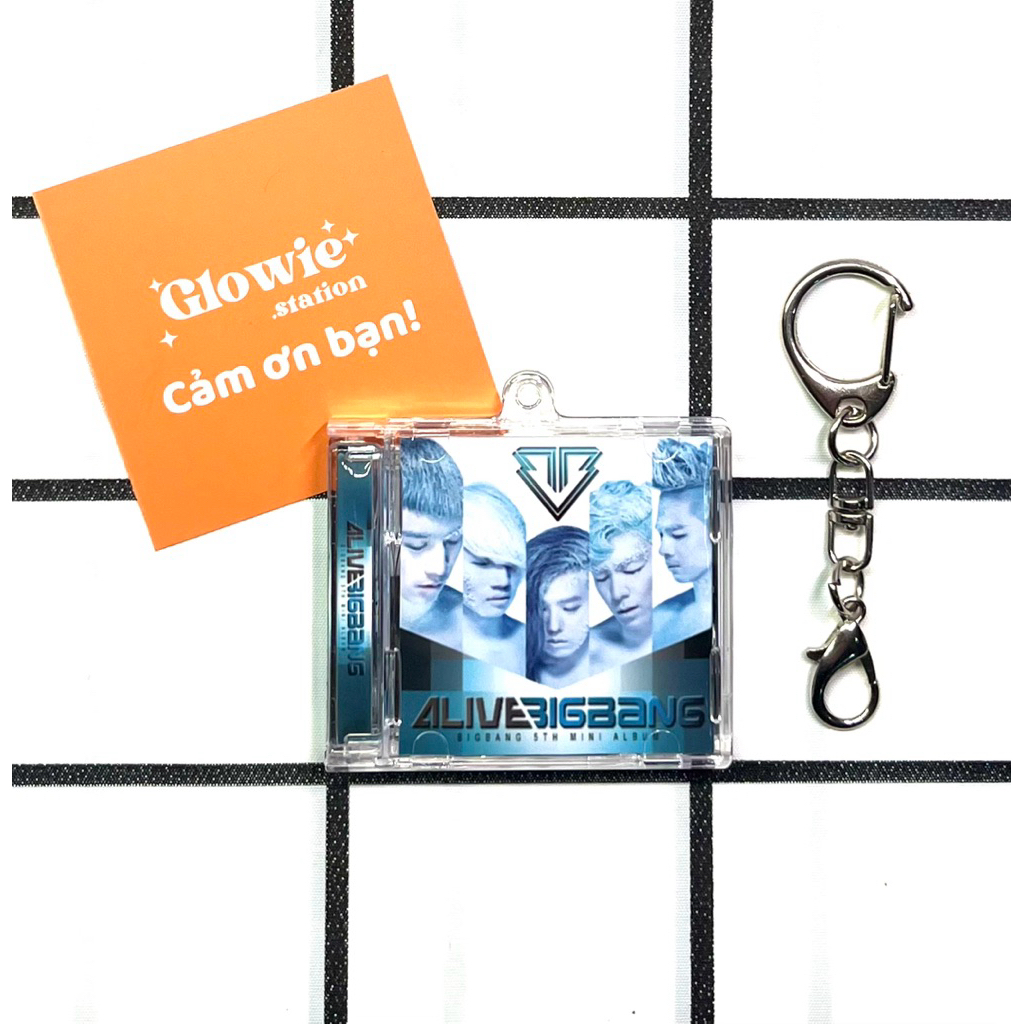 Móc khóa Mini CD Album ALIVE - BIGBANG có NFC quét link nhạc