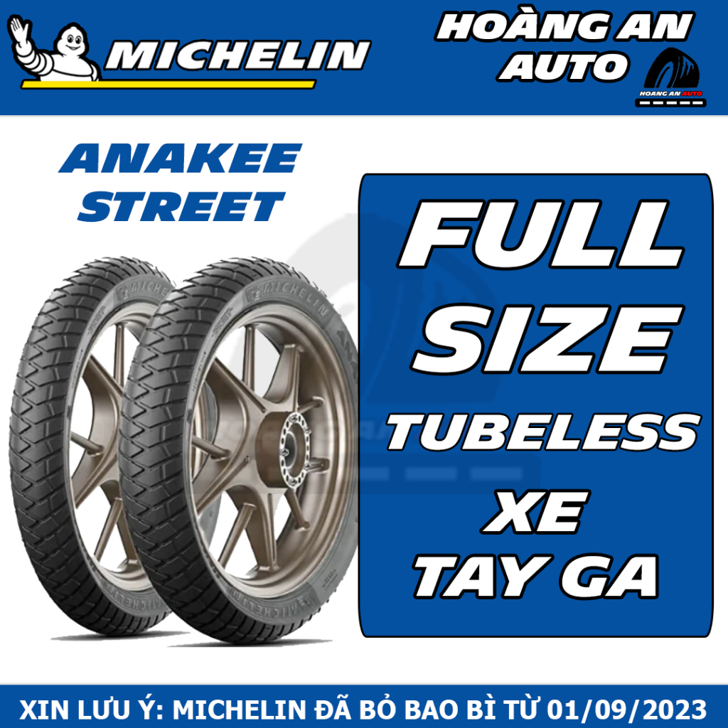 (ANAKEE STREET ĐỦ SIZE) VỎ LỐP XE MICHELIN ANAKEE STREET ĐỦ SIZE CHO TAY GA, VỎ KO RUỘT - GIÁ 1 CÁI