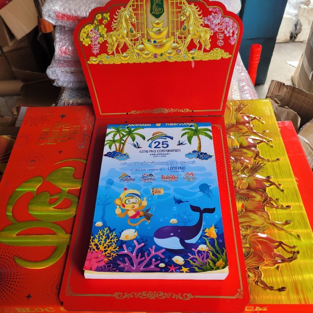 Lịch treo tường 2026 Bloc 365 tờ kích thước 20x30 Nguyên bộ