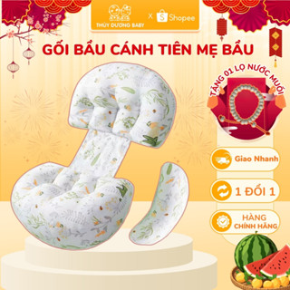 Gối Bầu Cánh Tiên Đa Năng Gối Ôm Bà Bầu Kê Bụng Giảm Đau Lưng, Nâng Đỡ Vùng Bụng Cho Mẹ Bầu Ngủ Ngon