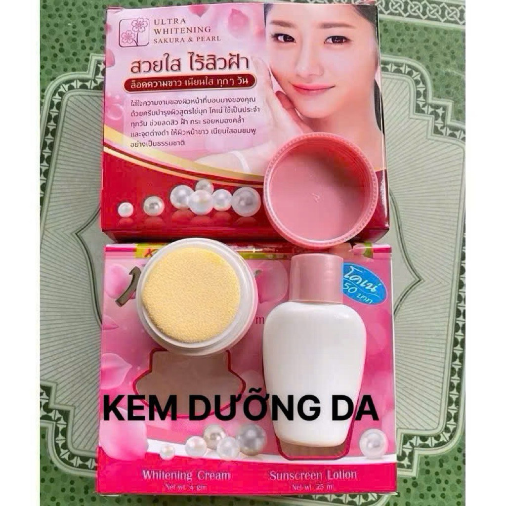 Set Kem Dưỡng Da Ko   Né Thái - Kem Dưỡng Trắng Da ( Hàng Chính Hãng Mẫu Mới Nhất)