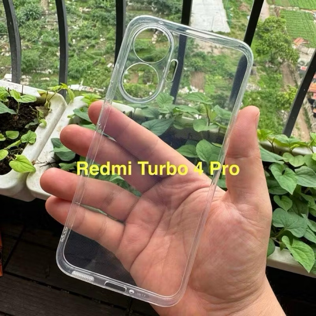 REDMI turbo 4 / Ốp lưng dẻo Xiaomi Redmi Turbo 4 Pro trong suốt, bảo vệ Camera