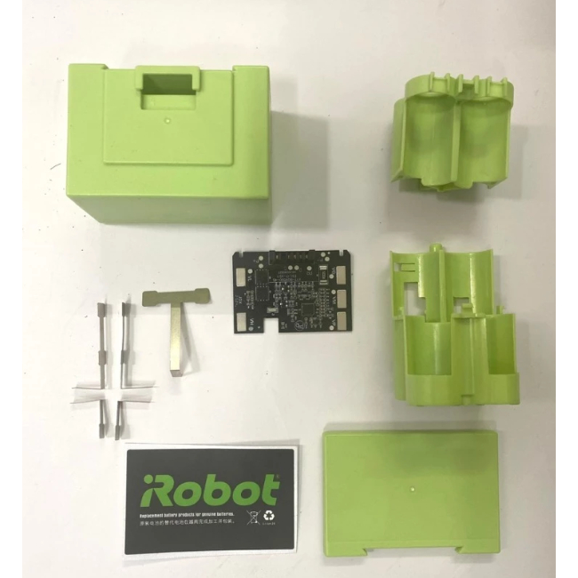 Bộ vỏ mạch kem tem pin vuông irobot roomba E I J