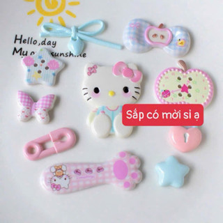 trang trí giày dép thời trang sét 8 charm - sticker trang trí giày dép thời trang
