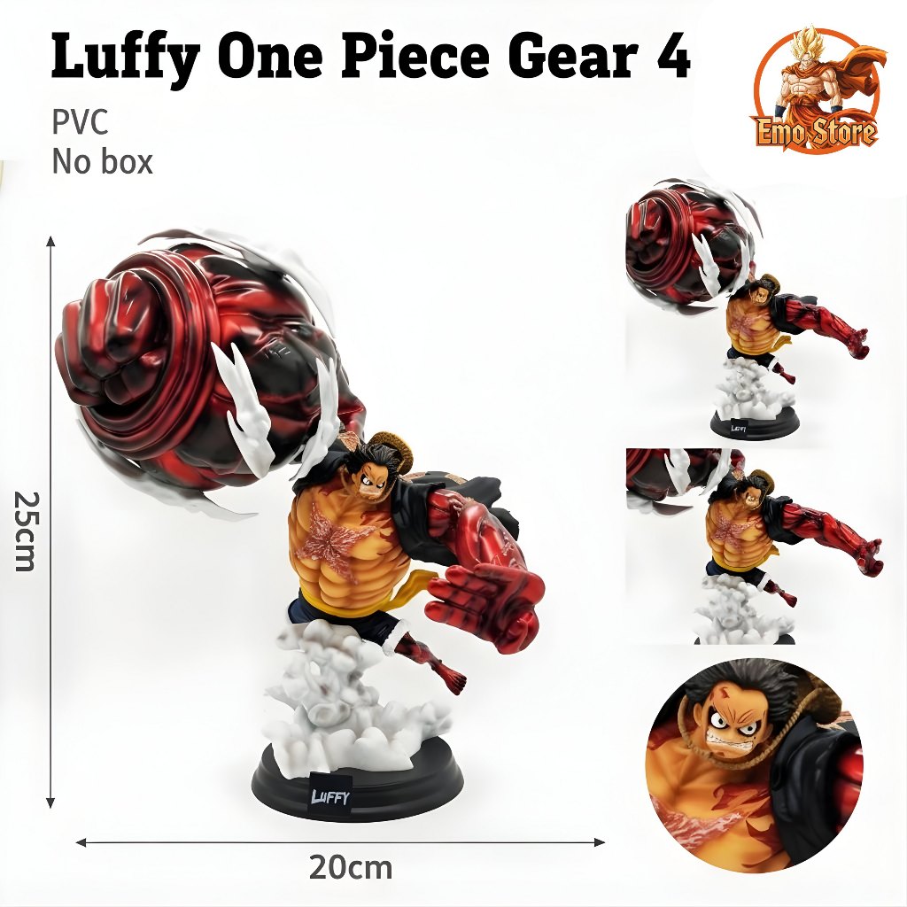 Mô Hình Luffy Gear 4 Snakeman PVC 25cm