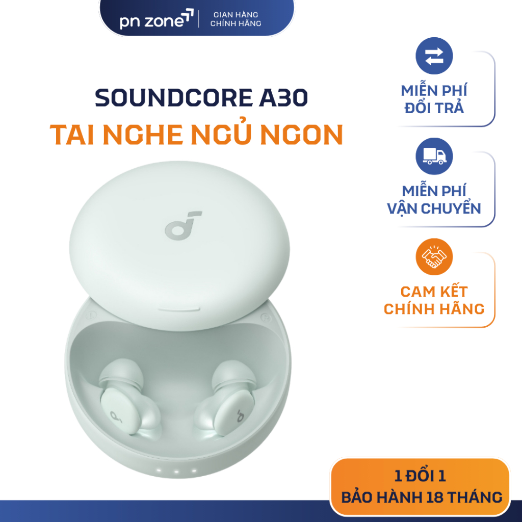 Tai Nghe Soundcore Sleep A30: Giúp Theo Dõi Giấc Ngủ Ổn Định - Bảo Hành 18 Tháng