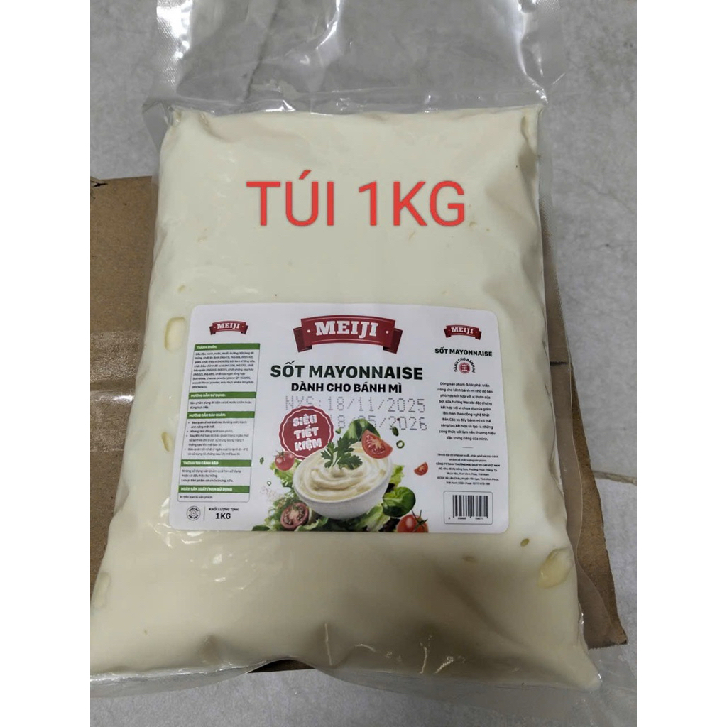 Xốt Mayonnaise MEJI BỊCH 1kg
