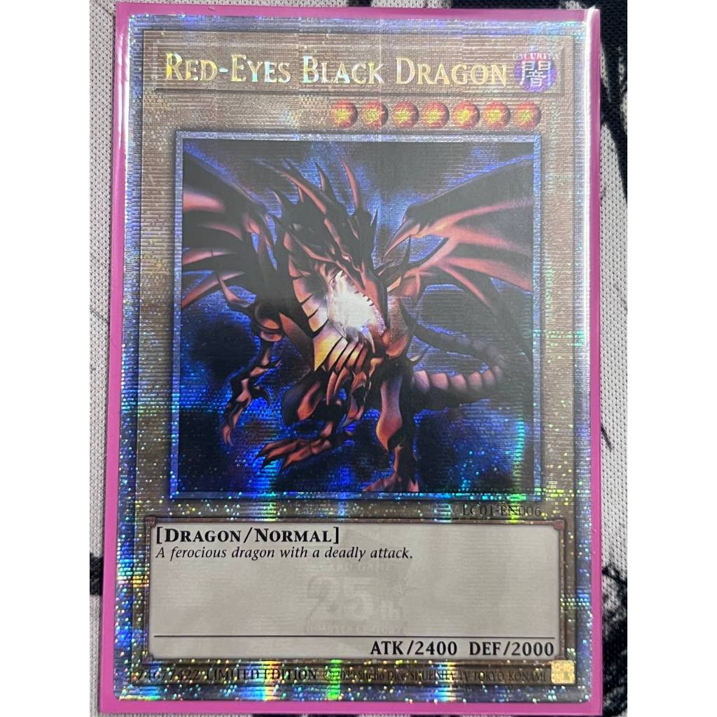 [YGO Edision] Thẻ bài Yugioh: US - Red-Eyes Black Dragon - LC01-EN006 (Quarter Century Secret Rare)