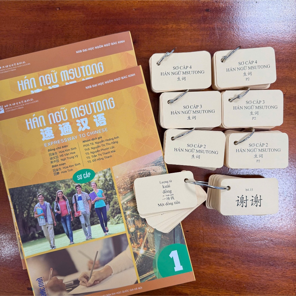 Flashcard Hán Ngữ Msutong sơ cấp 1,2,3,4 Thẻ nhớ từ vựng tiếng Trung(722 từ, có ví dụ)