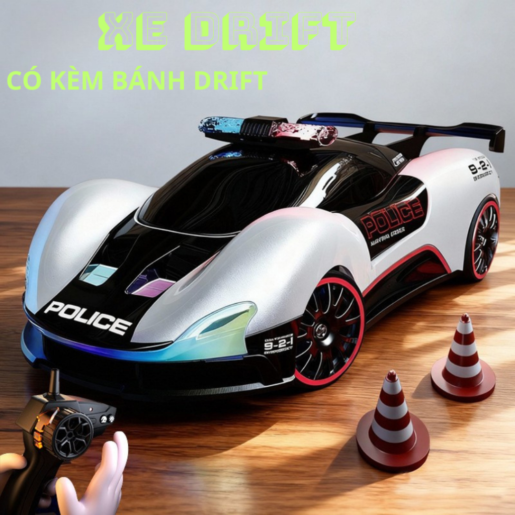 Xe điều khiển từ xa DRIFT tốc độ cao, xe drift có bánh drift kèm theo quà tặng sinh nhật