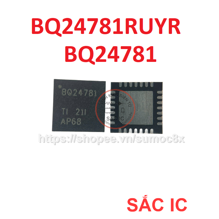 [BQ20] BQ24781 BQ24781RUYR 24781 ic nguồn trênbo mạch - Mới nguyên bản - Original NEW