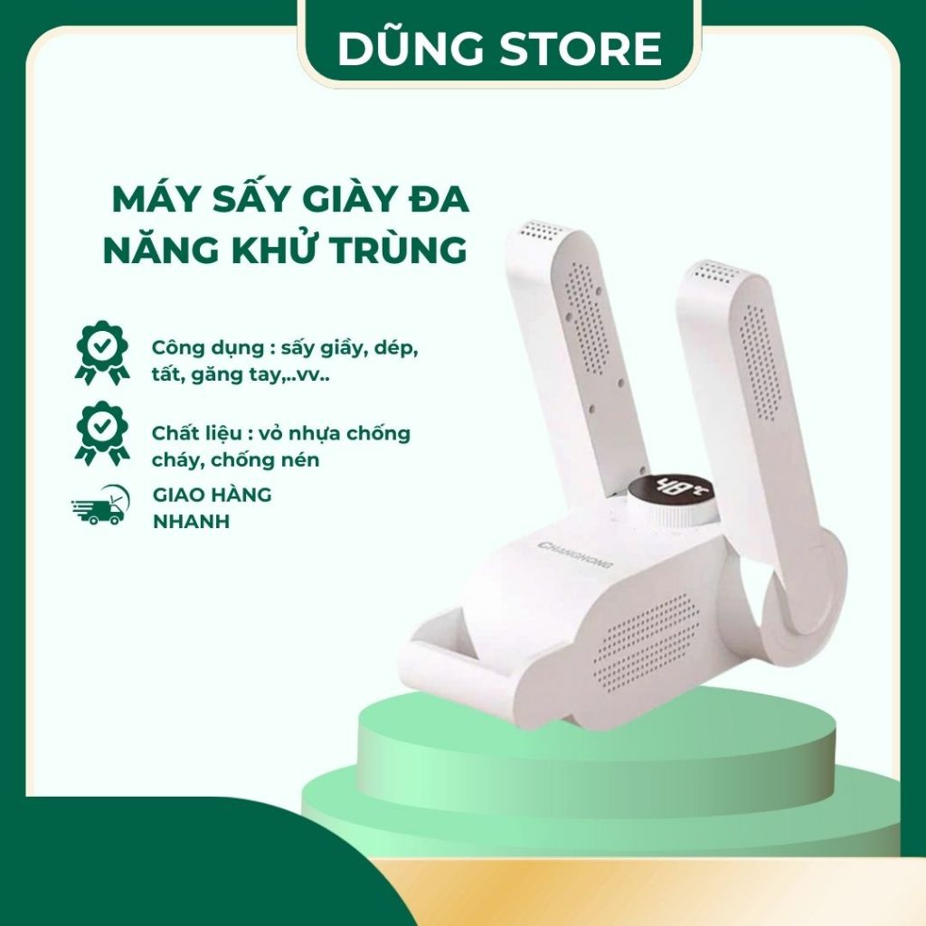 DŨNG STORE Máy Sấy Giày Đa Năng Khử Trùng Thiết Bị Sấy Giày Dép, Tất Găng Tay, Khử Mùi Diệt Khuẩn, A