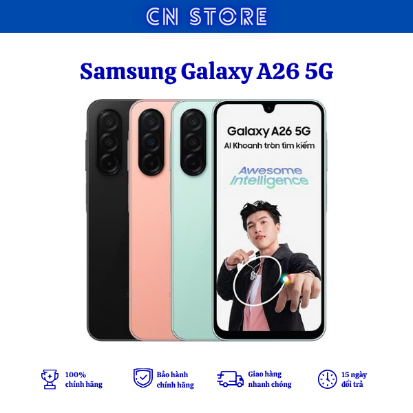 Điện Thoại Samsung Galaxy A26 5G 8GB/128GB - Hàng Chính Hãng