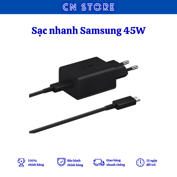 Sạc Nhanh 45W Samsung - Hàng chính hãng