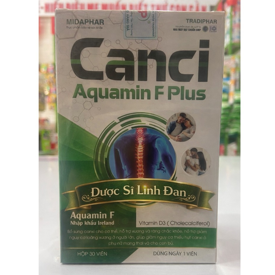 Canxin Aquamin F Plus ( 30 viên uống 1 tháng ) -  Hỗ Trợ Ngăn Ngừa Loãng Xương