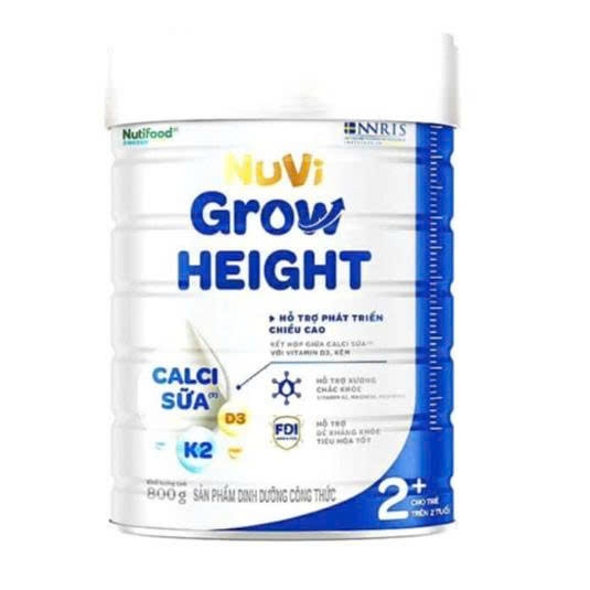 SỮA BỘT NUVI GROW HEIGHT 2 - LON 800G