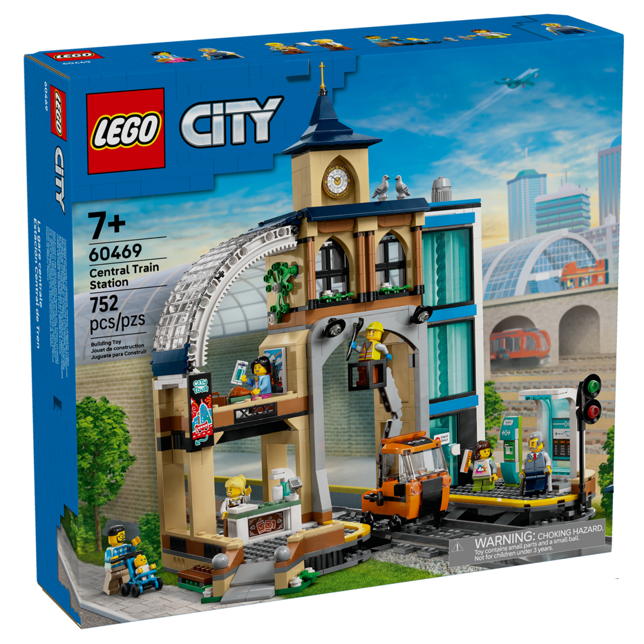 [HAPPY BRICKS] BỘ LẮP RÁP LEGO CITY CENTRAL TRAIN STATION - 60469 - GA TÀU TRUNG TÂM