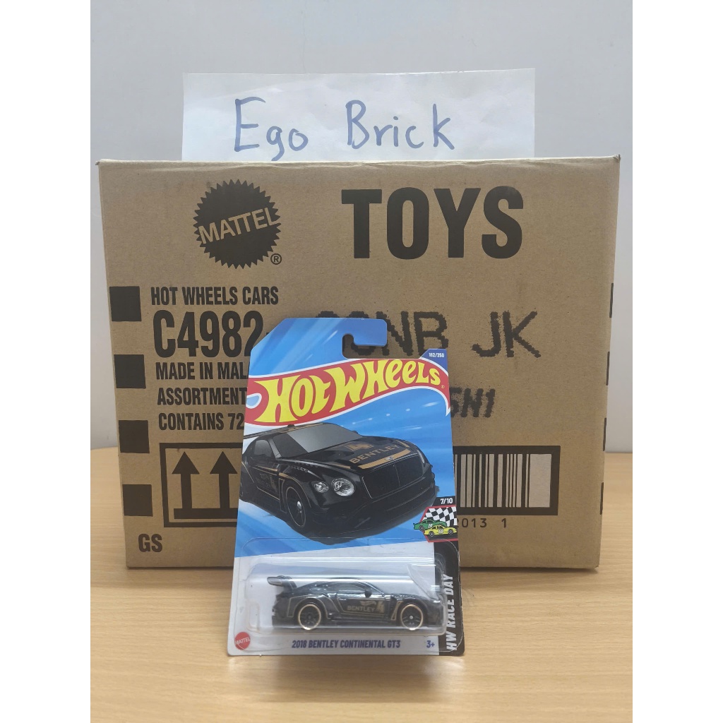 [HW] Xe mô hình Hot Wheels 2018 Bentley Continetal GT3 (đen) tỉ lệ 1:64