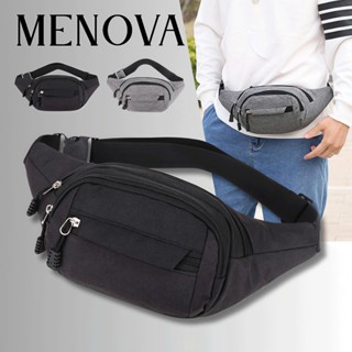 Túi Bao Tử Mini, Túi Đeo Hông, Túi Đeo Chéo Nam Nữ Nhỏ Gọn Vải Canvas Chống Nước Chống Xước, 4 Ngăn