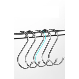 Bộ 4 Móc Treo Móc Phơi Đồ Chữ S (INOX - Tâm An Home)
