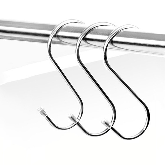 BỘ 4 MÓC TREO MÓC PHƠI ĐỒ CHỮ S (INOX - STIHN)