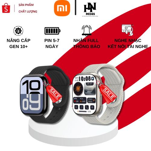 Đồng Hồ Thông Minh Xiaomi HK10 Pro Max+ – Nghe Gọi, Tải Nhạc MP3, Kết Nối Tai Nghe, Album Ảnh, Theo 