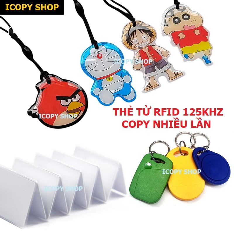Phôi Thẻ Từ Sao Chép RFID Hình cute 125Khz COPY Thẻ thang máy 125khz COPY thẻ từ T5577