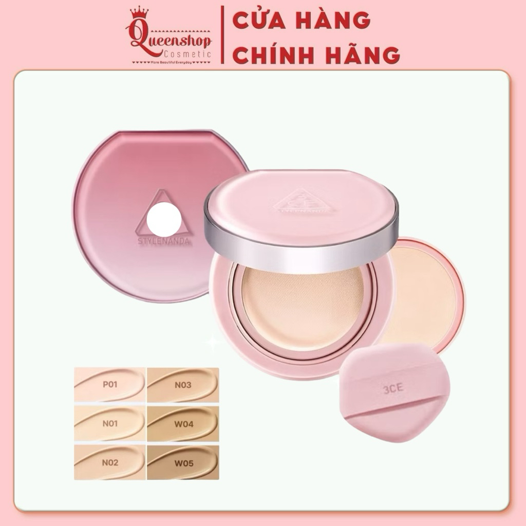 Phấn Nước 3c Fitting Mesh Cushion / Soft Matte Fit Cushion Dạng Hộp