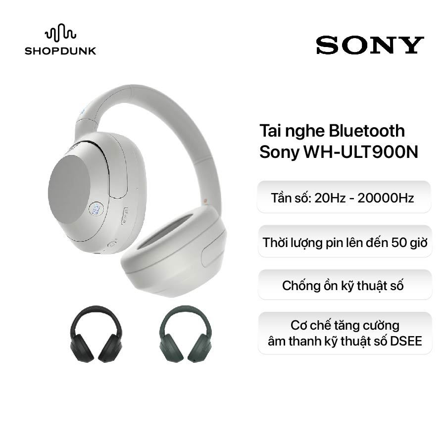 Tai Nghe Không Dây Bluetooth Chụp Tai Sony WH-ULT900N - Chống Ồn Tốt | BigBuy360 - bigbuy360.vn