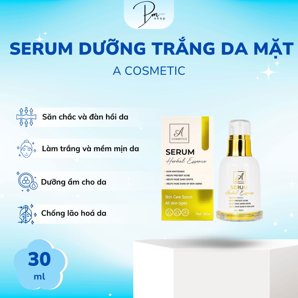 (Chính Hãng) Serum dưỡng trắng da mặt, Serum Spot Esence, A Cosmetics
