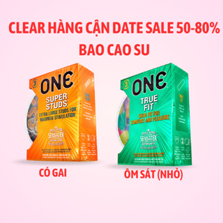 [Sale xả hàng] Bao cao su One hộp 3 cái, hàng cận date 2028