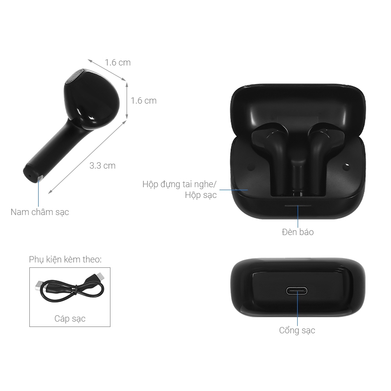 Tai nghe không dây Anker Soundcore K20i | Siêu gọn nhẹ bền | Chống nước IPX5 - Bảo hành Chính hãng 18 tháng | BigBuy360 - bigbuy360.vn
