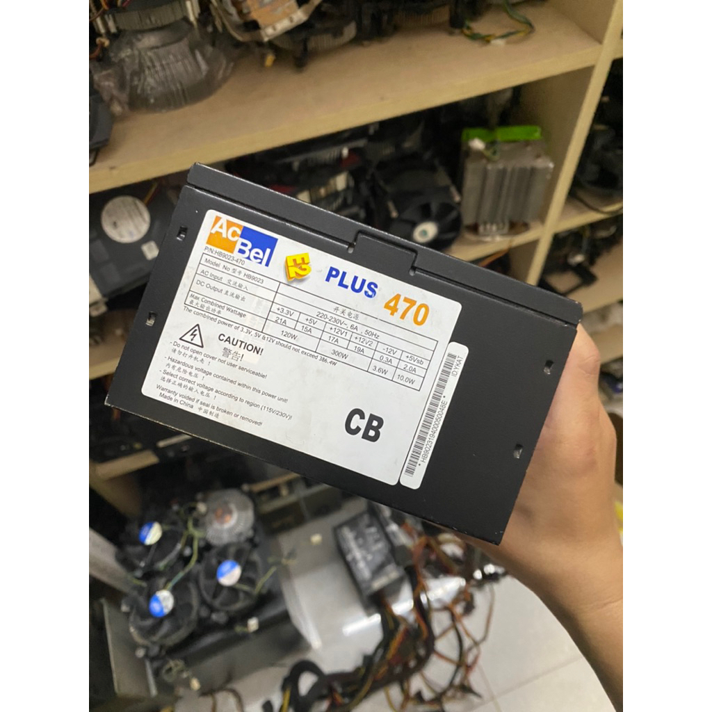 Nguồn máy tính AcBel E2 Plus 470W - Hàng Zin Chính Hãng