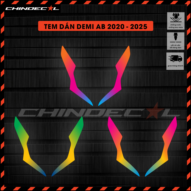 [ AB 2020-2025 ] Decal chuyển màu Demi dành cho xe AirBlade | 3 lớp cao cấp chống bay màu | 666802
