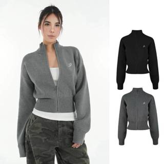 Áo Khoác Len Nữ Dệt Kim Khoá Kéo Thêu Logo DoA Casual , Áo Cardigan Dài Tay Thu Đông Hotrend