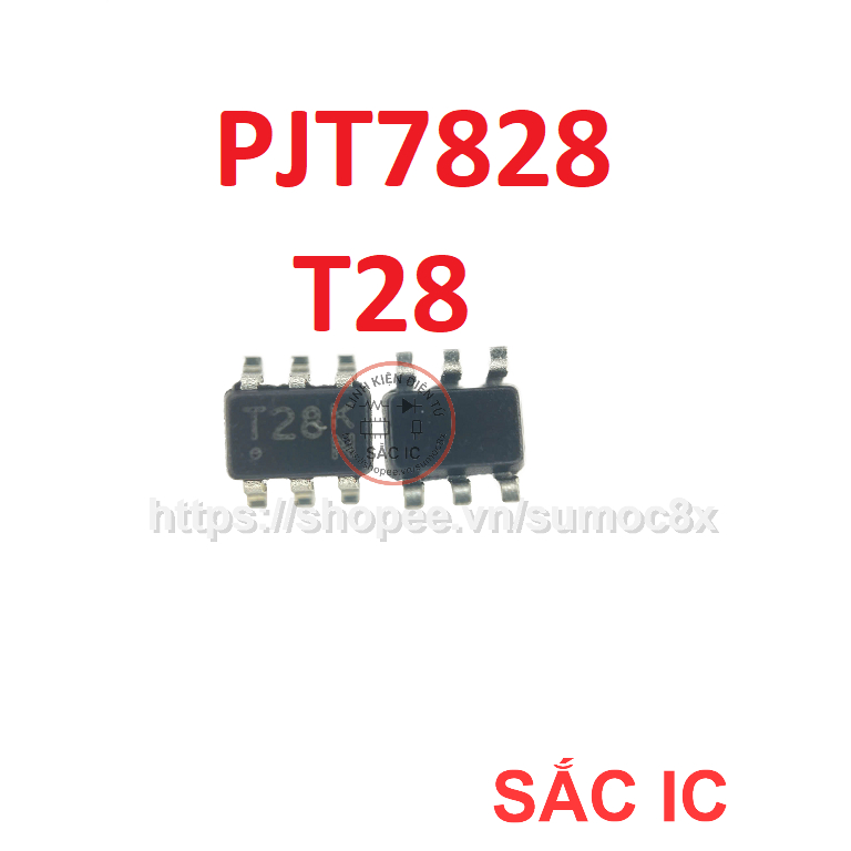 [P11] PJT7828 7828 T28 SOT-363 ic nguồn trên bo mạch - Mới nguyên bản - Original NEW