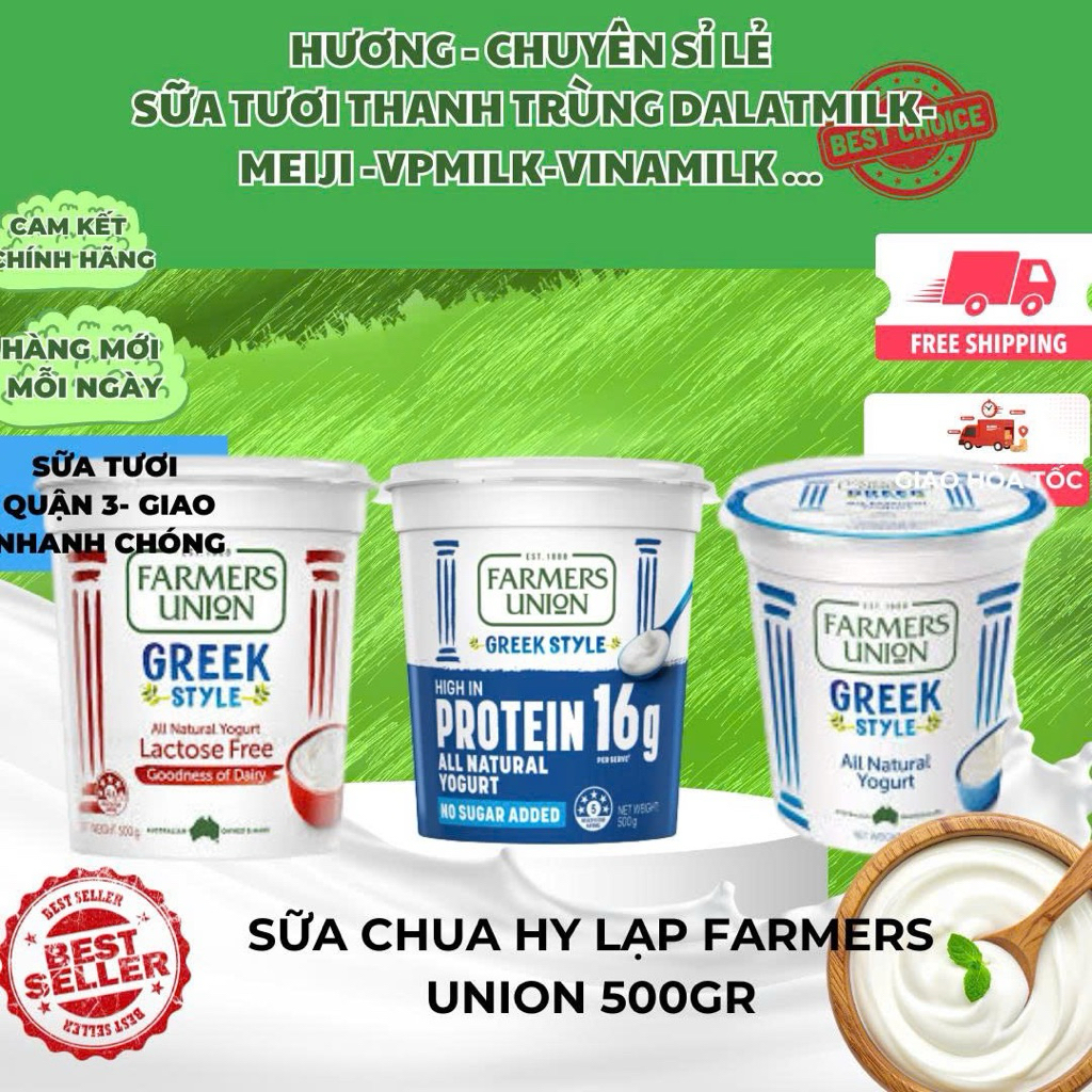 Sữa chua Hy lạp Farmers Union 500gr