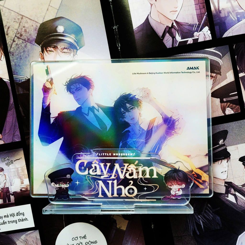 Box phụ kiện Cây nấm nhỏ Manwa T1 , tặng kèm PC, postcard, Standee, móc khoá, túi giấy và quyển tran