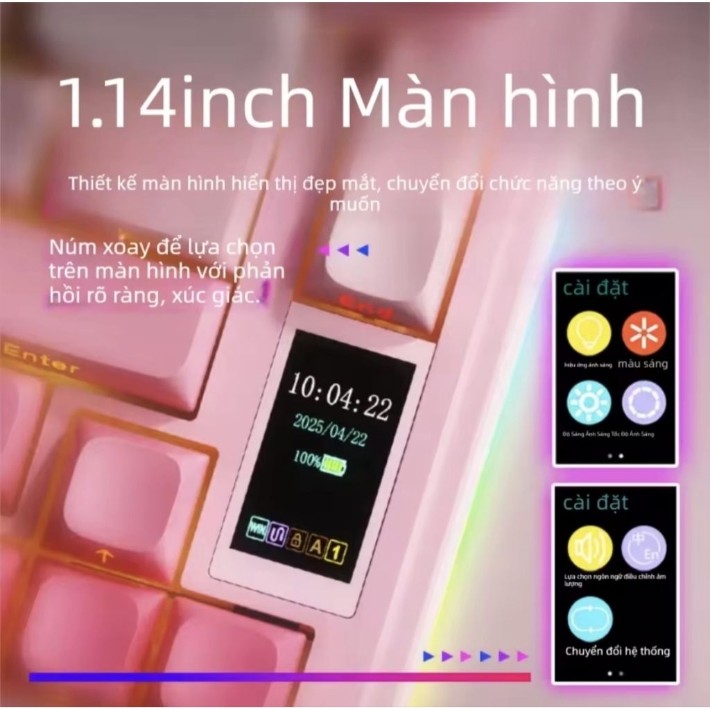 Bàn phím cơ AULA F75 / S75pro 3 mode hotswap | BigBuy360 - bigbuy360.vn