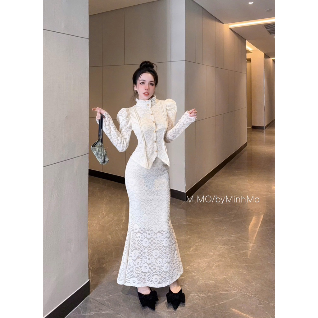 set ren vai bồng cv đuôi cá