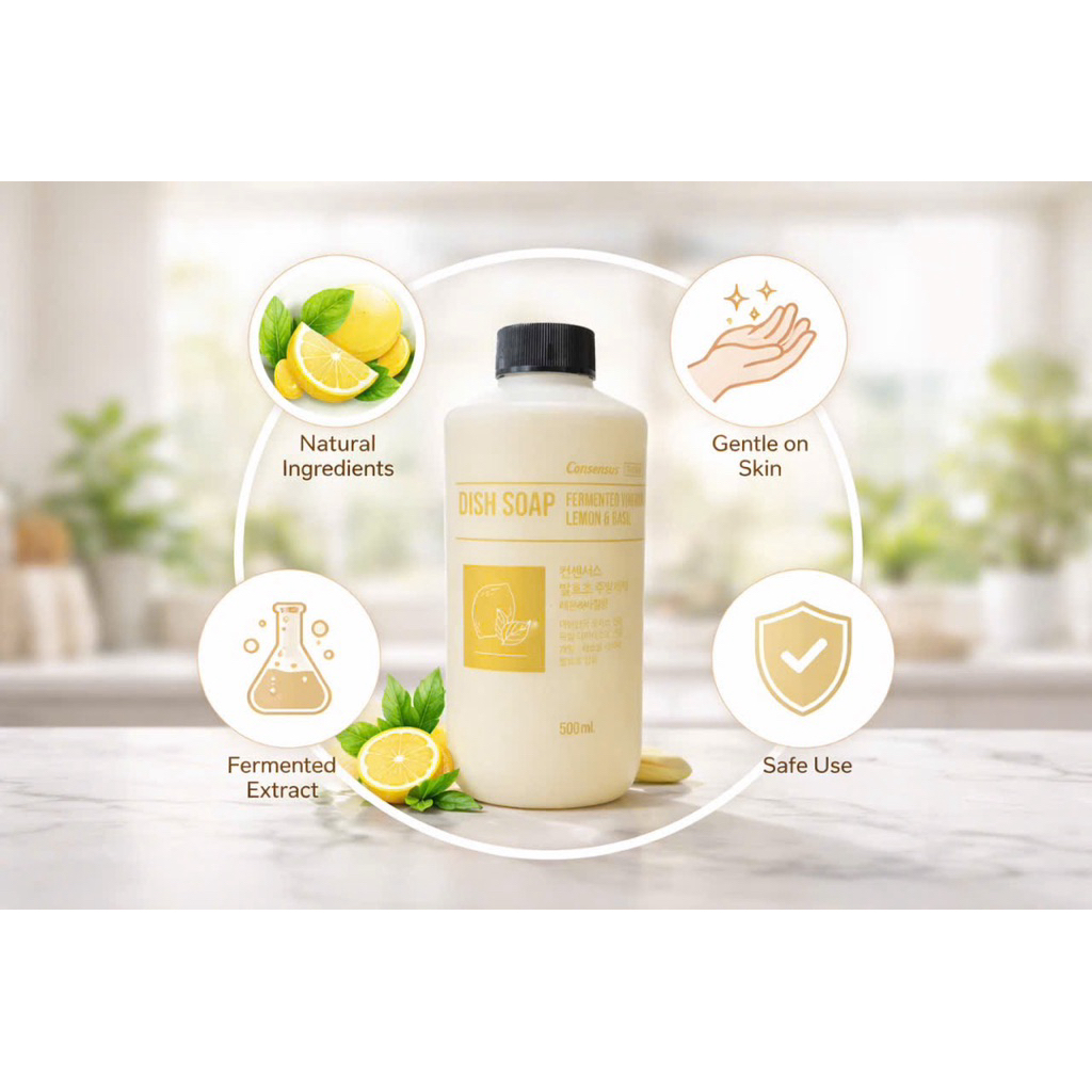 Nước rửa chén dinh học lên Men NK Hàn quốc