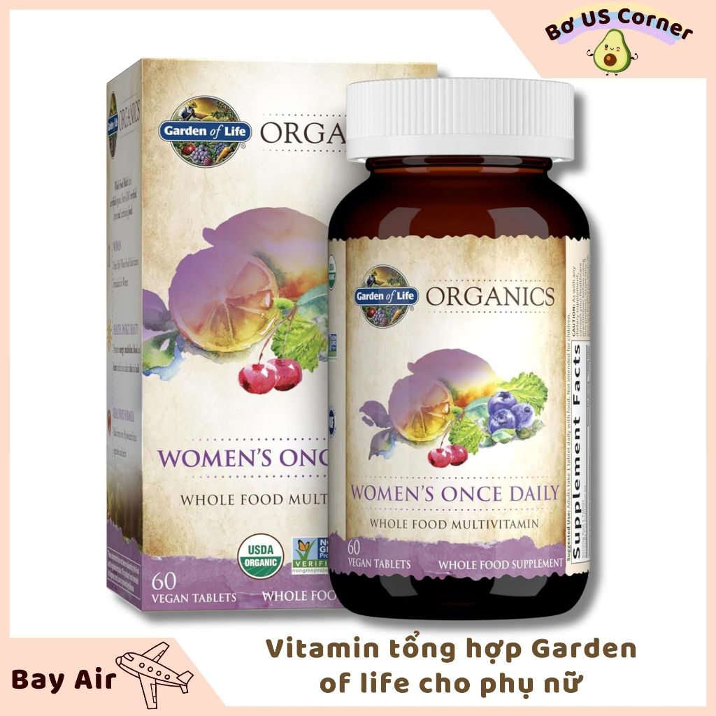 Viên uống Women's Once Daily Garden of Life 60 viên (BILL US)