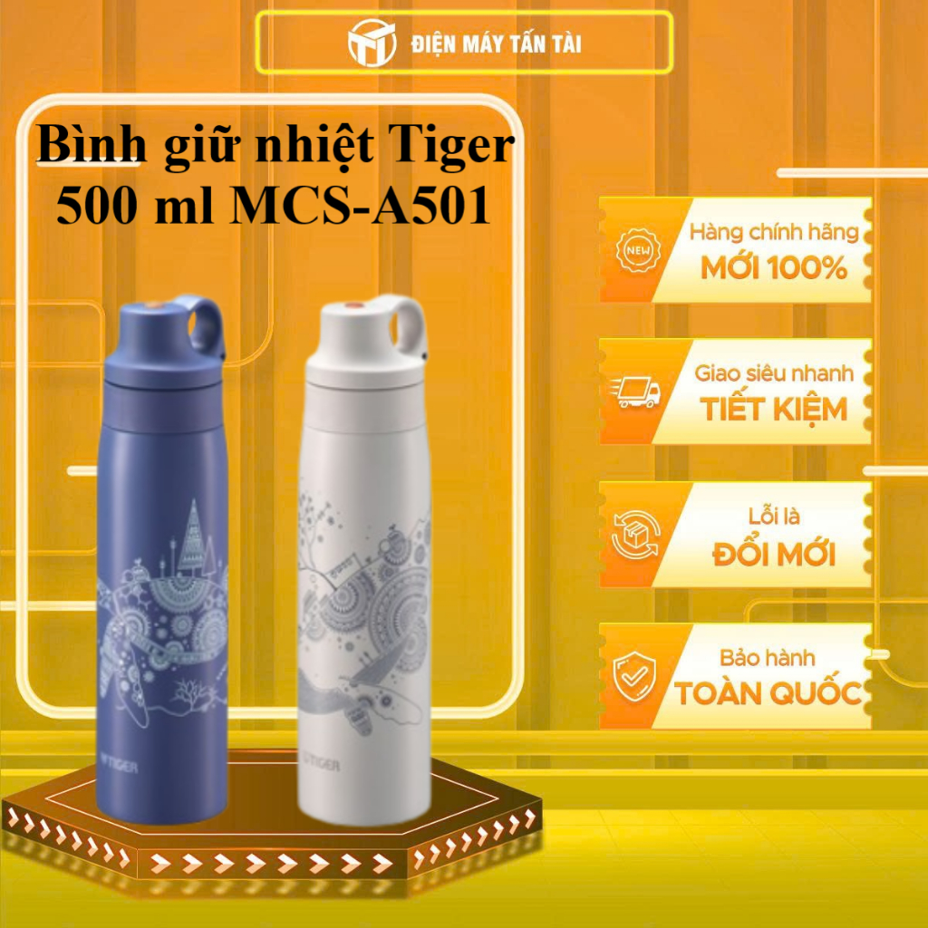 MCS-A501-WS/MCS-A501-AS - Bình giữ nhiệt Tiger 500 ml MCS-A501 - GIAO TOÀN QUỐC