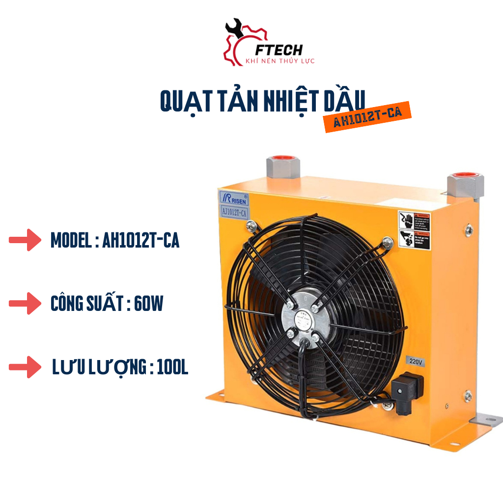 Quạt Làm Mát Dầu Thủy Lực AH0608T/TL-CA Giải Nhiệt Bộ Nguồn Thủy Lực 60L/phút Tản Nhiệt Công Nghiệp 