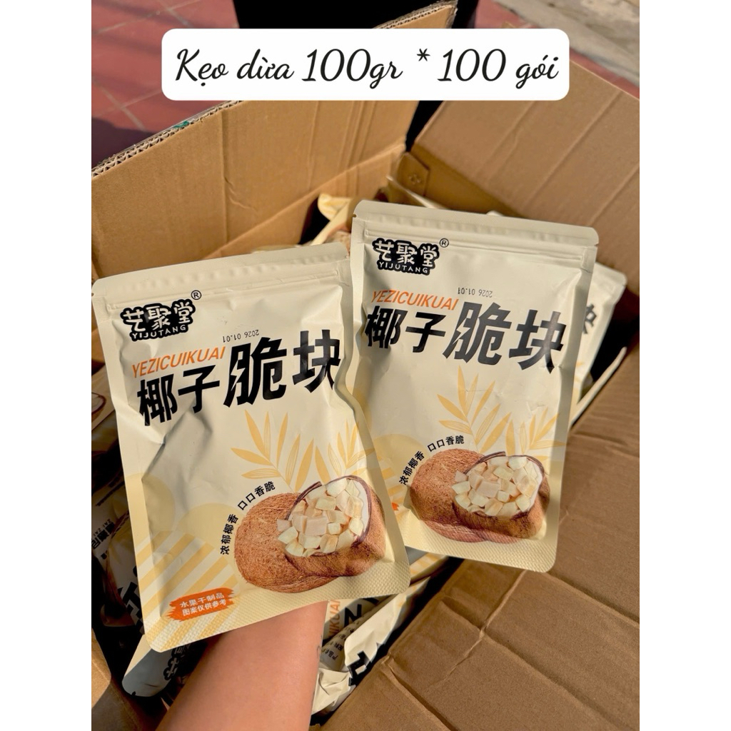 Dừa Viên Sấy Giòn Thăng Hoa Healthy Yijurang Gói 100g