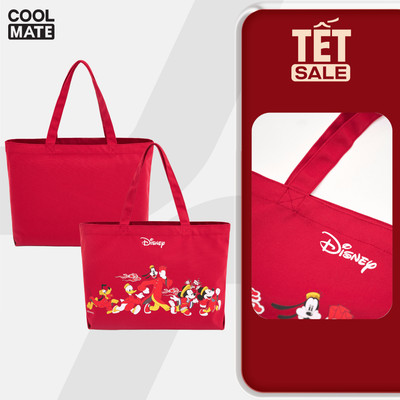 [MUA 2 GIẢM 5%]Túi Tote Bag Unisex Nam, Nữ Disney Spring Blessings, Túi đi chơi Tết Coolmate