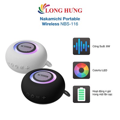 Loa Bluetooth Nakamichi Portable Wireless NBS-116 - Hàng chính hãng