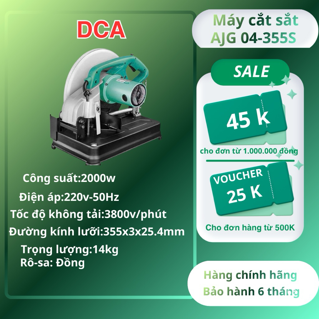 Máy Cắt Điện DCA-AJG04-355S