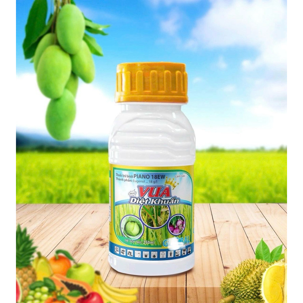 Piano 18ew Vua diệt khuẩn 240ml 250ml Eugenol 18g/l: Trừ nấm khuẩn sinh học bảo vệ cây trồng